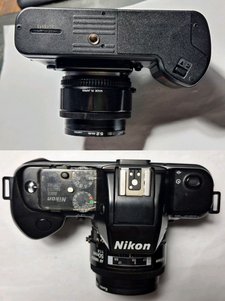 니콘 F-401s + 50mm 렌즈 세트 필름카메라 빈티지 레트로 로모 앤틱 y2k 감성 필카 일본 인테리어 이미지