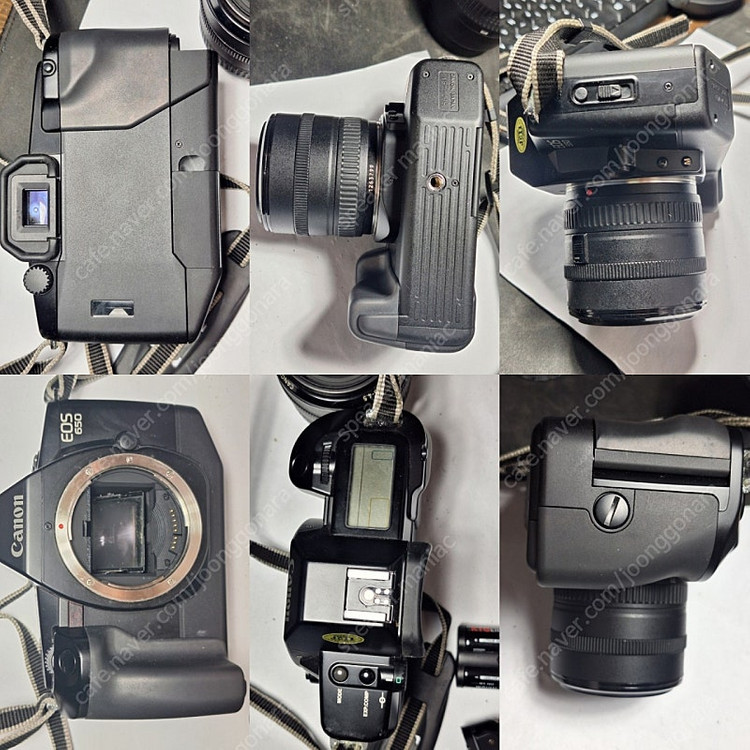 캐논 Eos 650 빈티지 필름카메라 민트급 박스 풀세트 삼각대 스트로브 y2k 레트로 로모 앤틱 감성 필카--5