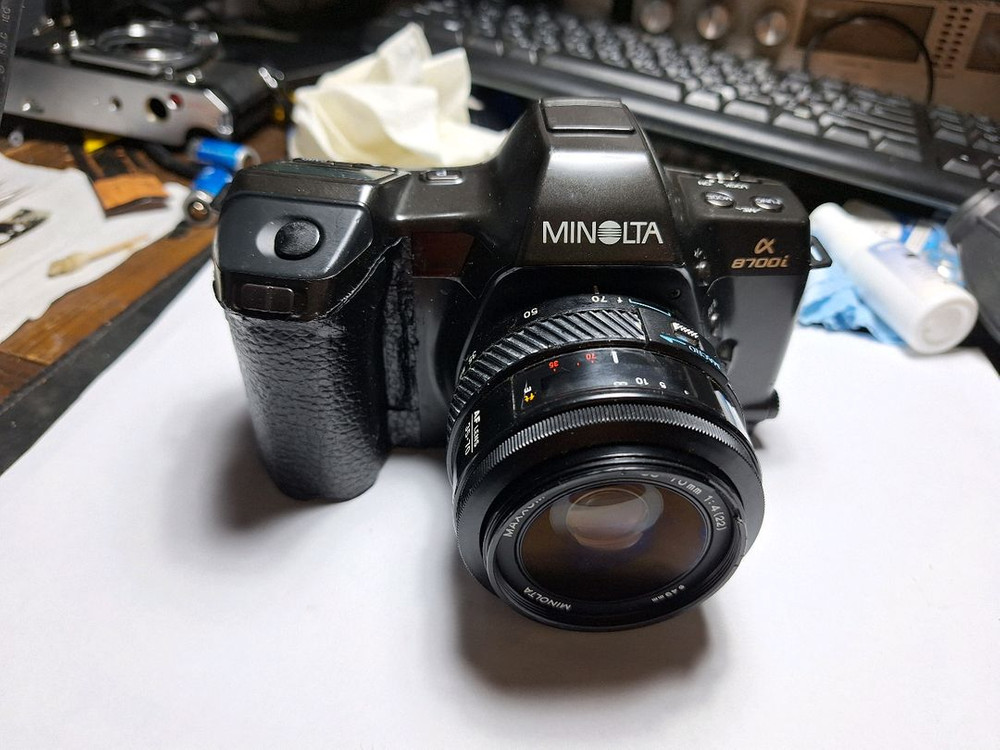 미놀타 Minolta a8700i 필름카메라 빈티지 레트로 로모 앤틱 y2k 감성 필카 촬영 사진 인테리어 일본--1