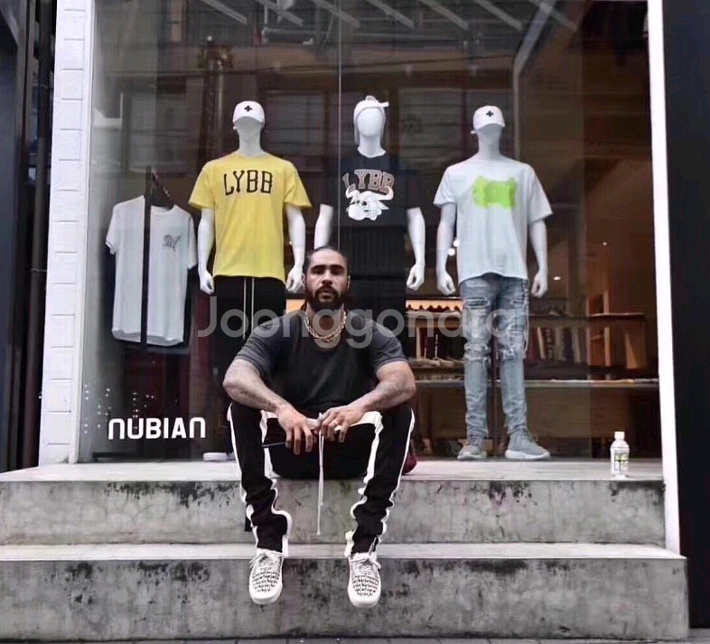 fog 스타일 사이드라인 트랙팬츠 블랙 L사이즈 32사이즈 택포4만--1