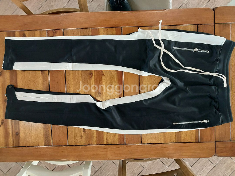 fog 스타일 사이드라인 트랙팬츠 블랙 L사이즈 32사이즈 택포4만--2