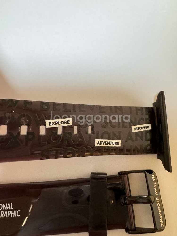 내셔널 지오그래픽 애플워치 밴드 블랙 45mm/44mm--3