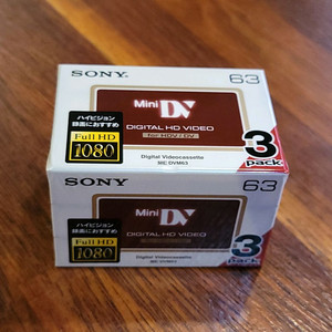 소니 HDV/DV 고화질 캠코더용 공테이프 3Pack.