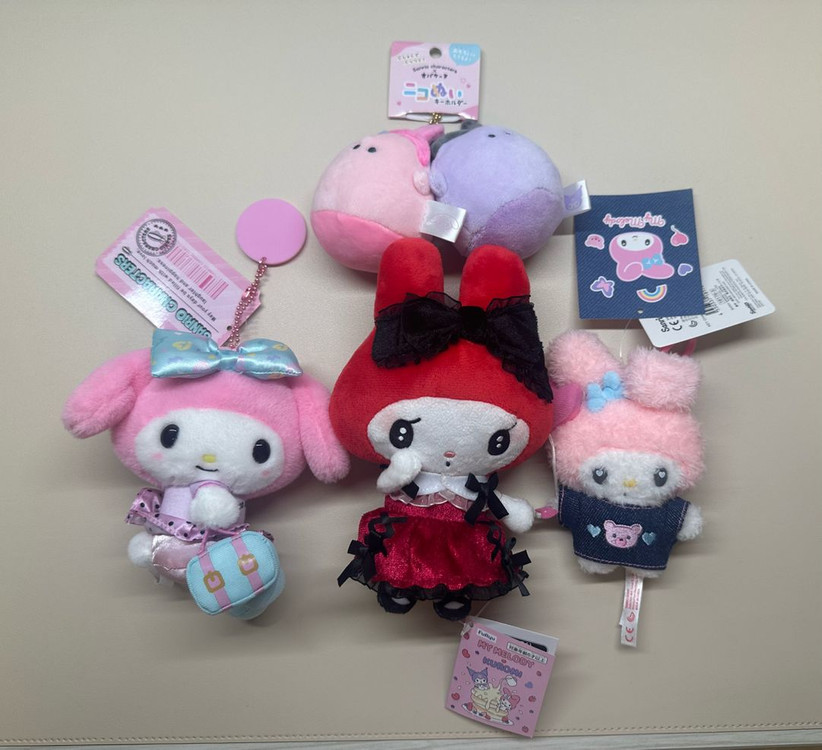 산리오 마이멜로디 인형 마스코트 키링--0