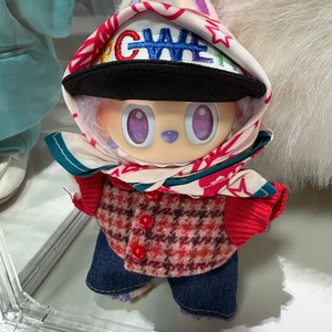 라부부 하이라이트 보라색 LUCK 정품 15-17cm 인형 (옷 포함)