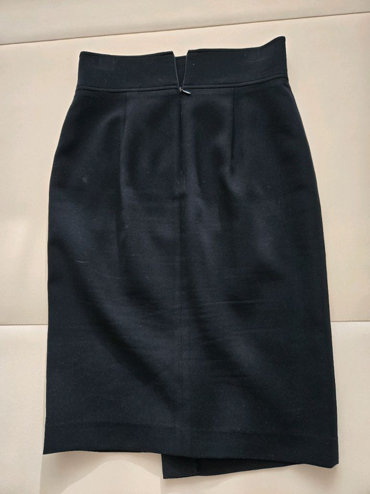 모조에스핀 정장 스커트 네이비 세미 하이웨스트 무릅길이 55--1