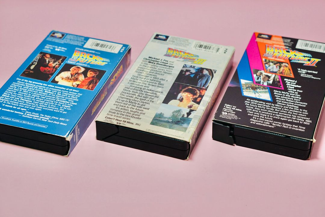 빽투더퓨처 1,2,3 비디오 테이프 북미판 영화 수집 vhs 이미지