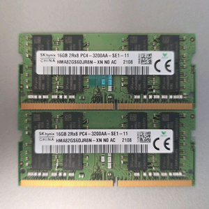 DDR4 16GB 메모리 2개 세트