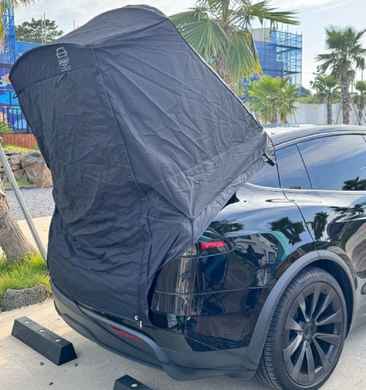 테슬라 모델x D4 꼬리텐트 이미지