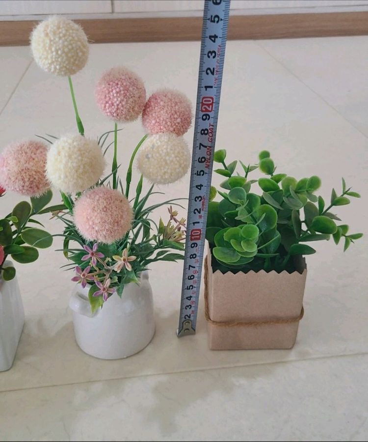 폼폼이 선인장 라벤더 행잉 인테리어 조화 화분 세트 8개--2