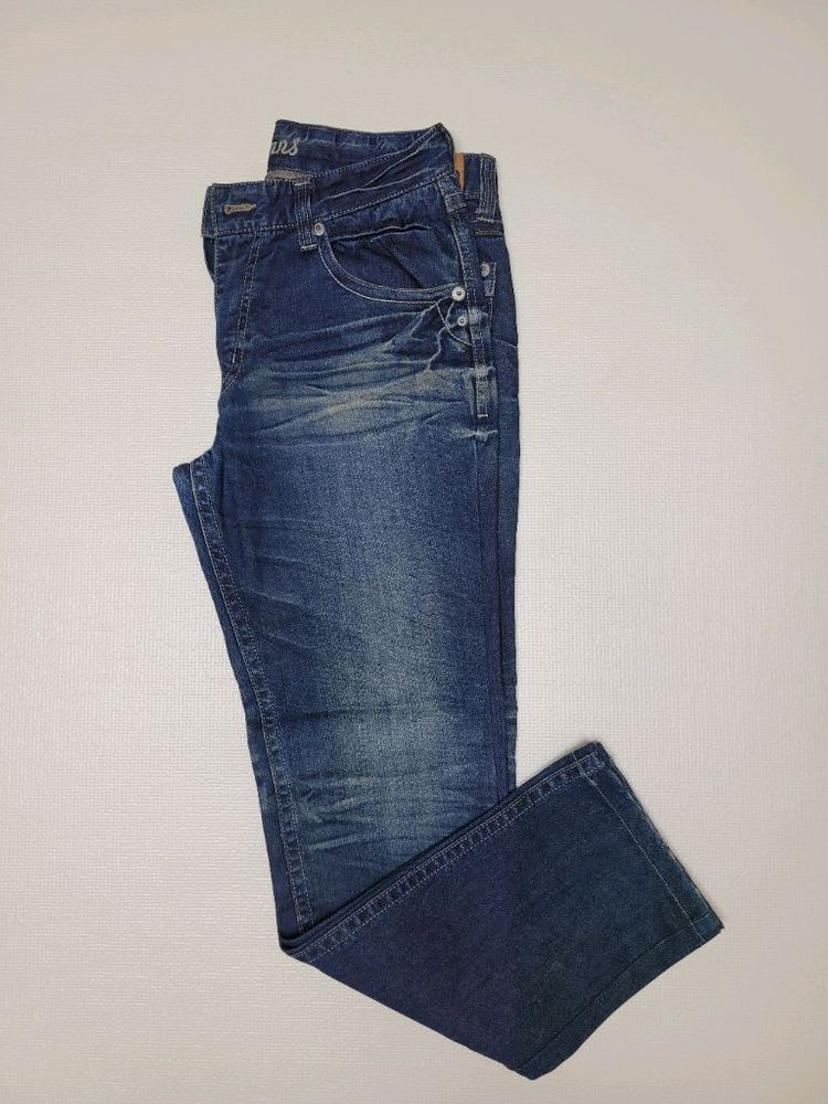 Brenn jeans 남자 워싱 청바지 30 다크블루--1