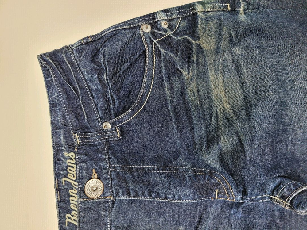 Brenn jeans 남자 워싱 청바지 30 다크블루--3