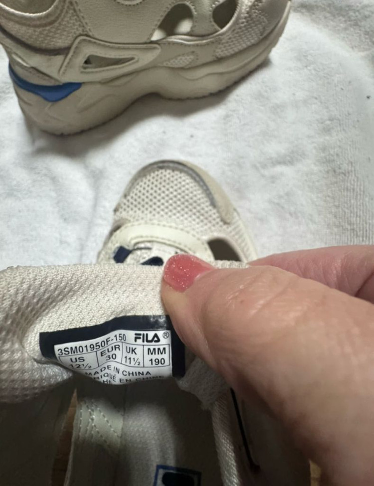 휠라 키즈 여름 운동화 190 / 1회 착용 · 거의 새거 이미지