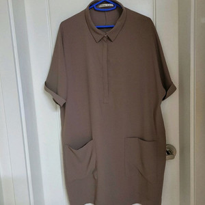 여성)소매 카브라 미니원피스(빅사이즈 88)