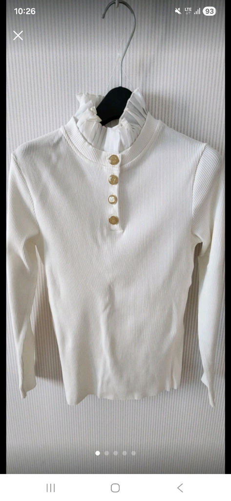 산드로 프릴넥 니트--0