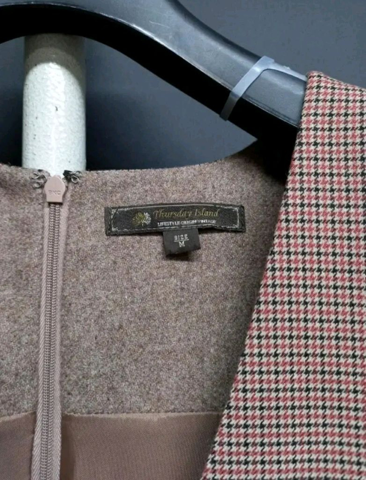 새 써스데이아일랜드 체크 춘추동 롱 원피스 66 이미지