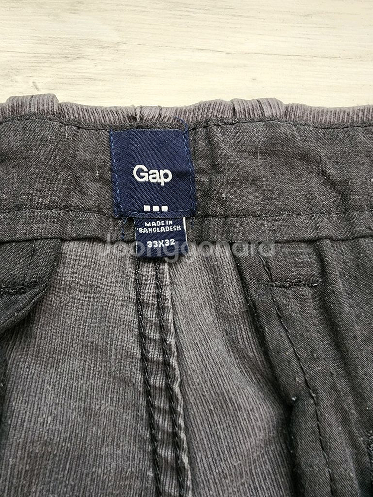 GAP 갭 코듀로이 팬츠 팜. 33사이즈 블루그레이 색상 골덴 바지--4