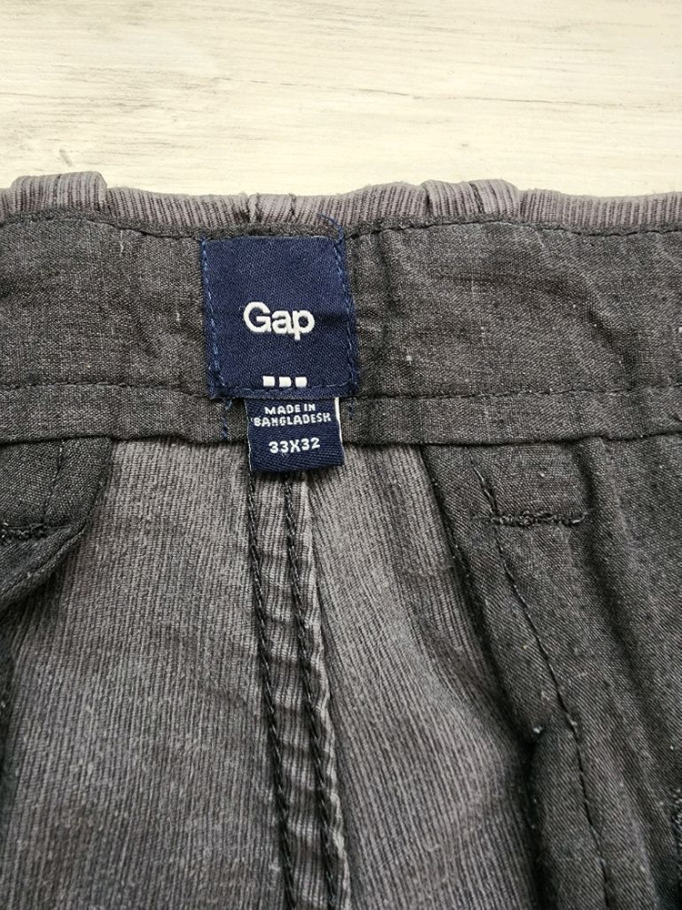 GAP 갭 코듀로이 팬츠 팜. 33사이즈 블루그레이 색상 골덴 바지--4