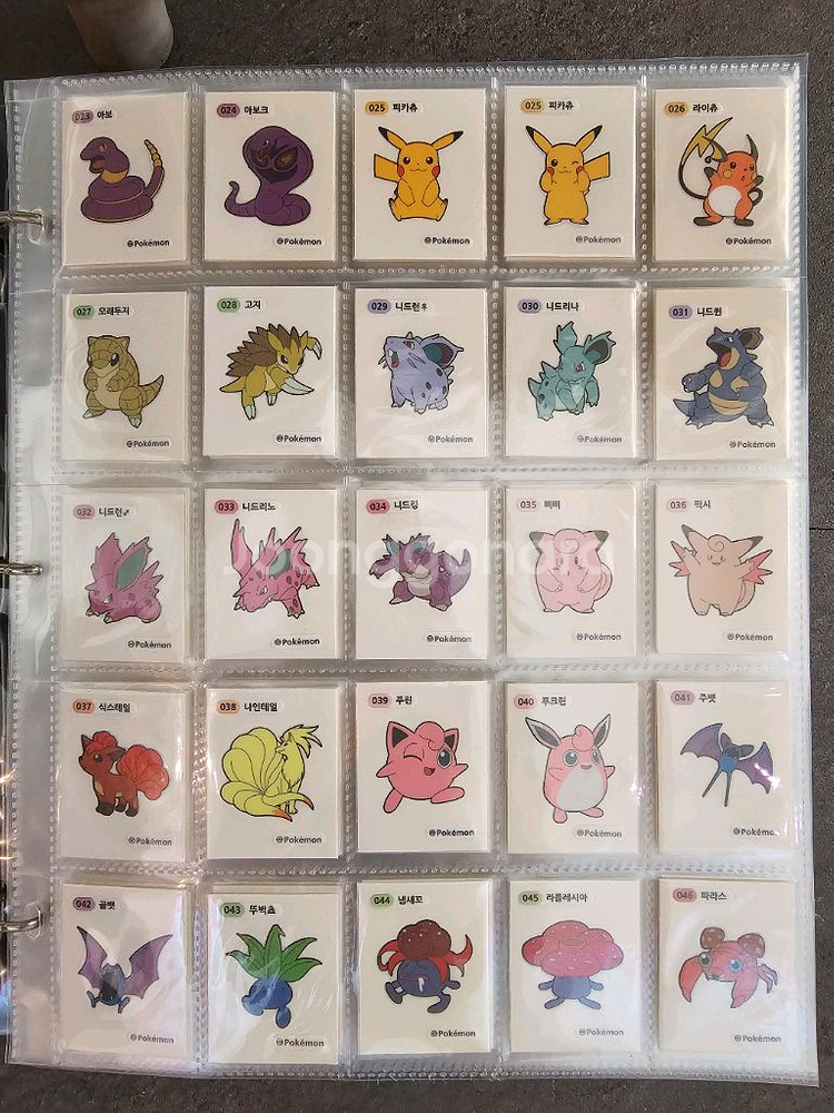 포켓몬띠부씰 22년3자리 초판1세대/1.2세대 전종코드/1.2세대재판--4