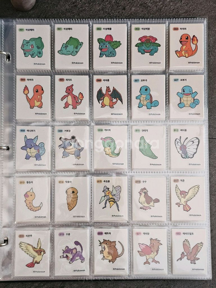 포켓몬띠부씰 22년3자리 초판1세대/1.2세대 전종코드/1.2세대재판--7