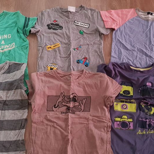 아동 반팔티 6벌입니다