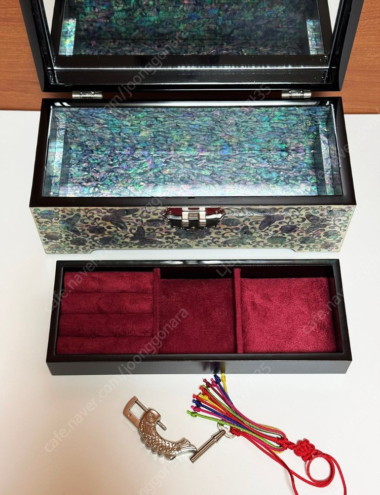 나전칠기 자개보석함 박인호작품 (새상품)--5