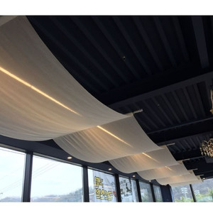 캐노피 실루엣 커튼 인테리어 실내디자인