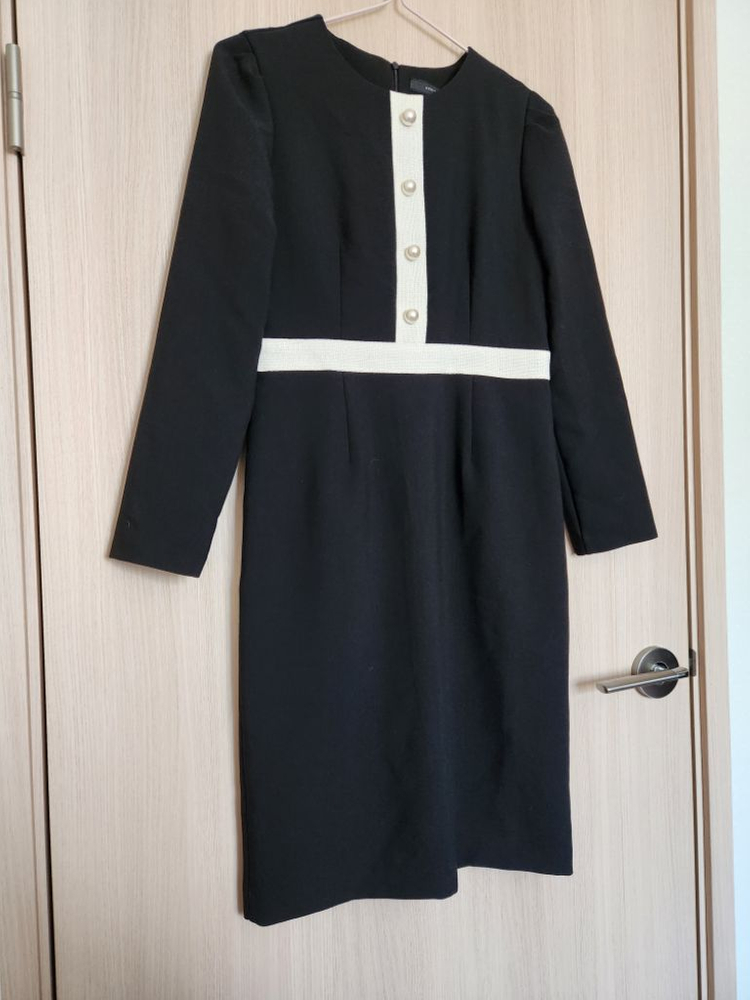 여자 검정 정장원피스 S--1