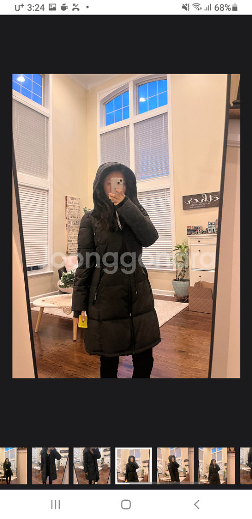 초초특가정품 dkny여성 롱패딩--6