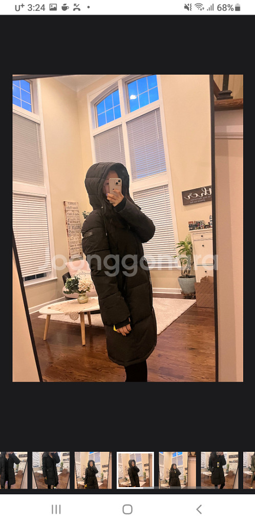 초초특가정품 dkny여성 롱패딩--7