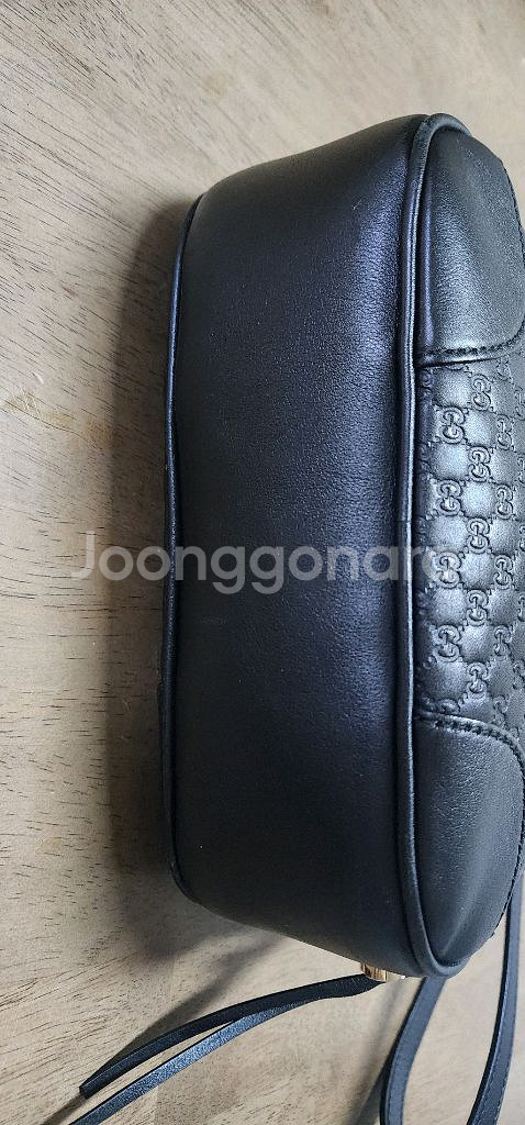 구찌 마이크로시마 레더 디스코 크로스백--3