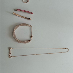 [미사용] 로즈골드 톤 Sunshine 레터링 목걸이 & 액세서리 세트 판매합니다