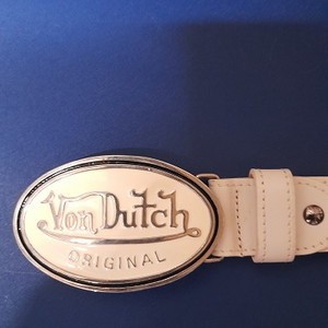 Von Dutch 빅버클 가죽 벨트