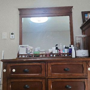 원목 화장대 서랍장 세트 및 거울포함세트