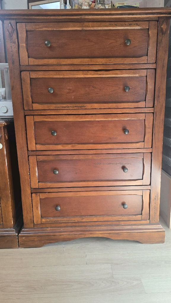 원목 화장대 서랍장 세트 및 거울포함세트--1