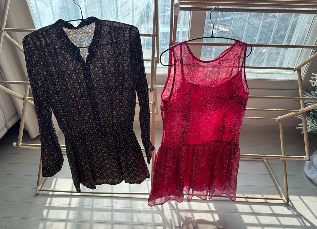 여성 원피스 2벌 일괄 판매 / 프리사이즈 / 착샷 있음--1