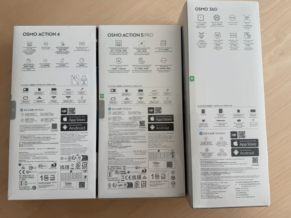 DJI 오즈모 액션4/액션5프로 어드벤처콤보 미개봉 새상품--2