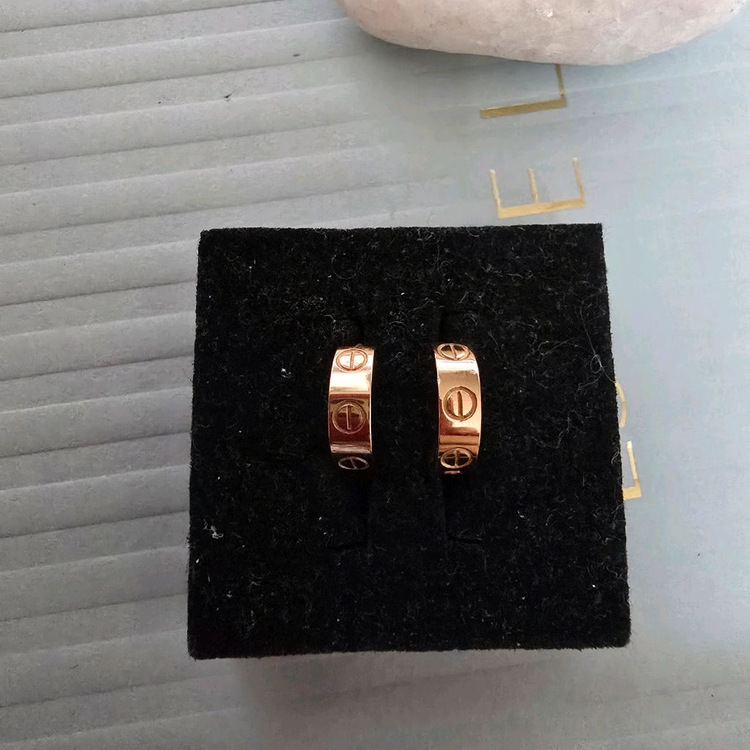 18k핑골드 데일리 귀걸이--1