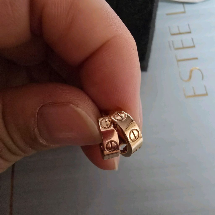 18k핑골드 데일리 귀걸이--4