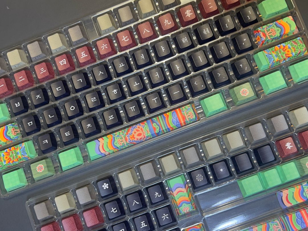 시이닷 단청 블랙 키캡 (국립중앙박물관 한정판 굿즈) 이미지