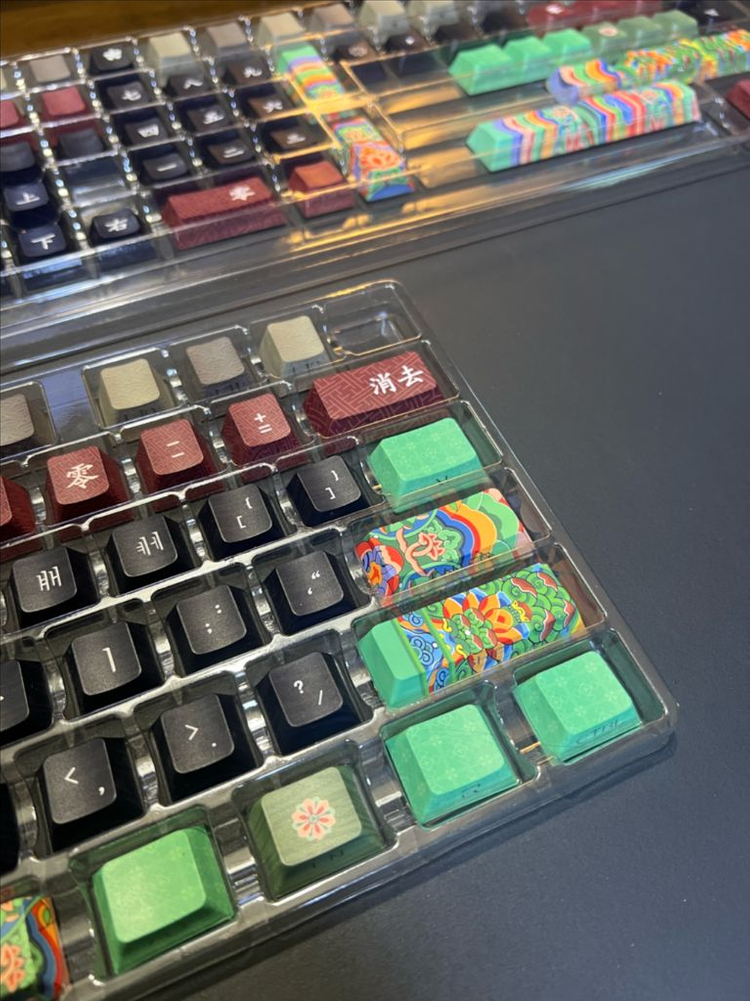 시이닷 단청 블랙 키캡 (국립중앙박물관 한정판 굿즈) 이미지