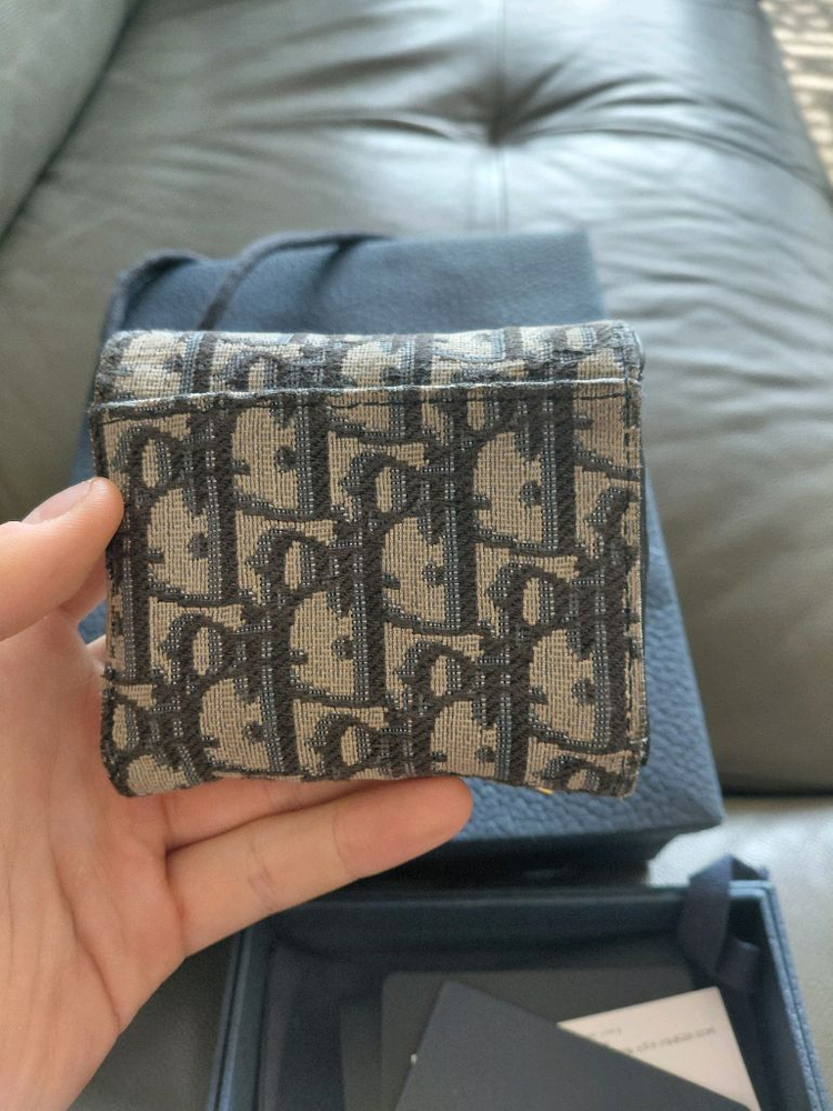 [백화점판/풀박스] 디올 오블리크 자카드 카드지갑 이미지