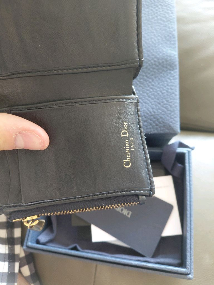 [백화점판/풀박스] 디올 오블리크 자카드 카드지갑 이미지