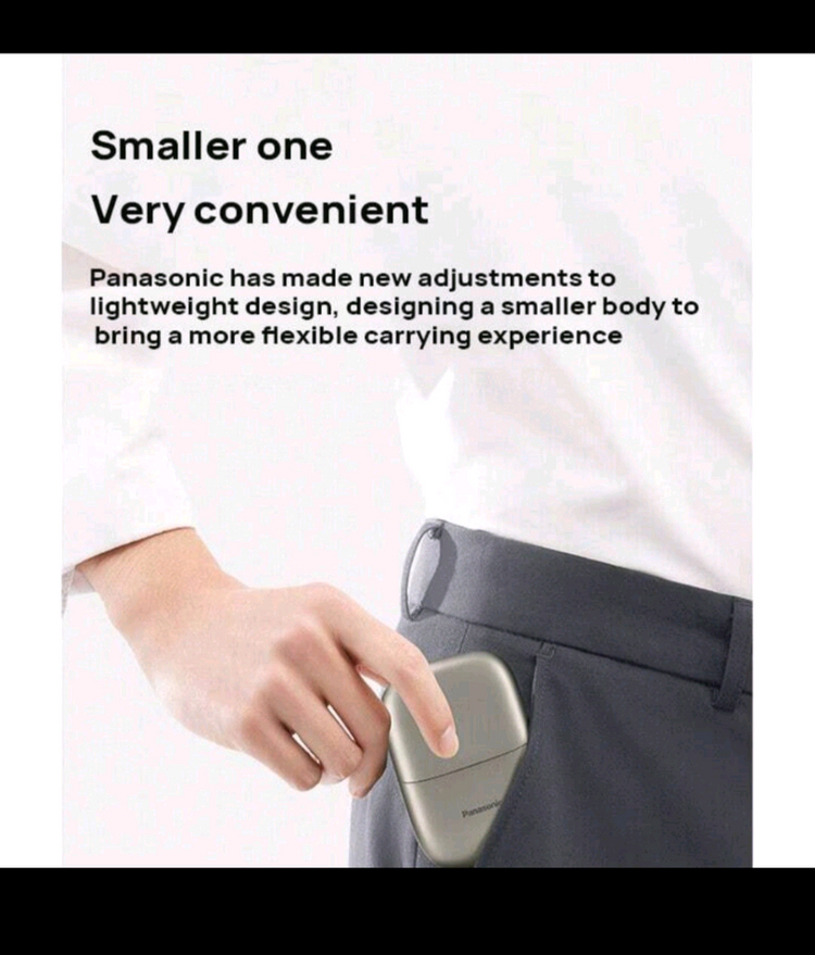 파나소닉 휴대용 면도기 2중날 새상품--5
