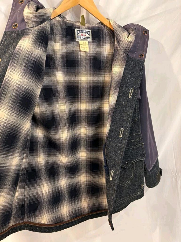 [L] 콜림보 캔버스백 더블매키노 헌팅자켓--5