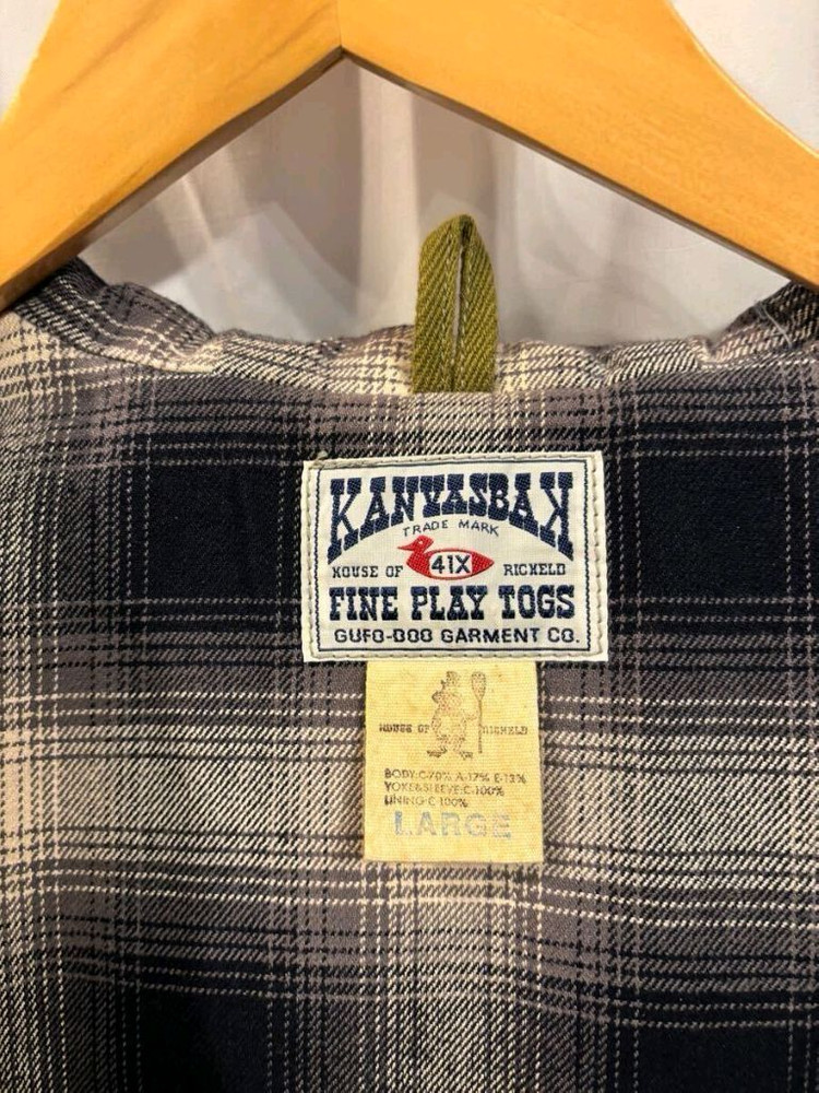 [L] 콜림보 캔버스백 더블매키노 헌팅자켓--6