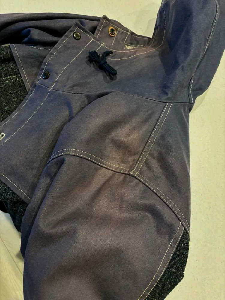 [L] 콜림보 캔버스백 더블매키노 헌팅자켓--8