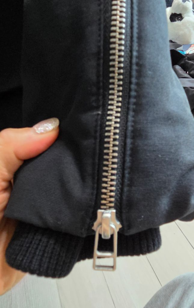 무스너클 쓰리쿼터 블랙 패딩 S/P--4