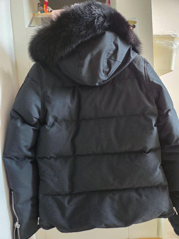 무스너클 쓰리쿼터 블랙 패딩 S/P--5