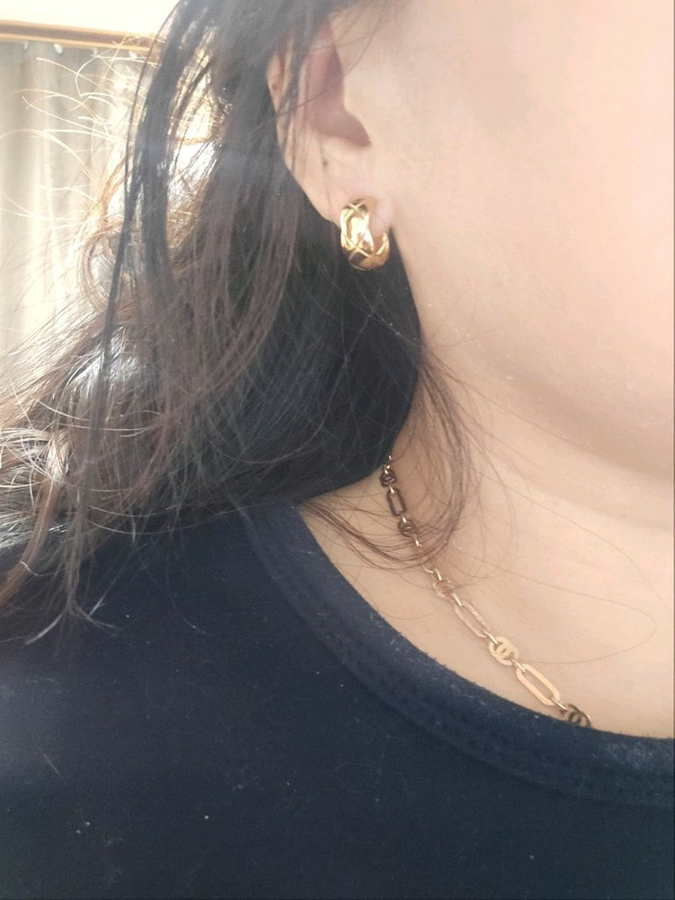 18k핑골드 데일리 귀걸이--9